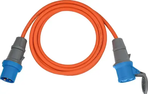 Prelungitor Brennenstuhl 1167650605, 1 priza CEE, 5 m, 230 V, 16 A, IP44 (Portocaliu)
