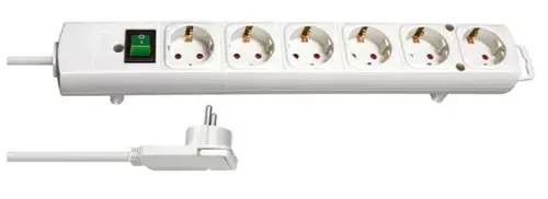 Prelungitor Brennenstuhl Comfort Line Plus 172778, 6 prize Schuko, 2m (Alb)