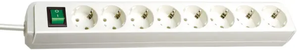 prelungitor brennenstuhl eco-line 8 prize, 3m h05vv-f 3g1,5, alb