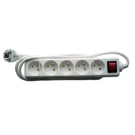 Prelungitor cu 5 prize și întrerupător, cablu 3×1.0mm², 1.5m, Rebel