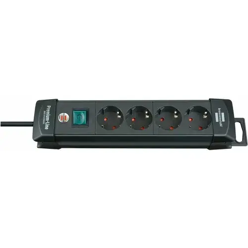 Prelungitor cu priza multipla, 4 posturi, 1.8m, Switch, Premium-Line, Brennenstuhl