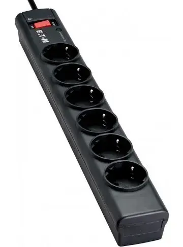 Prelungitor Eaton PS6D, 6 prize (Negru)