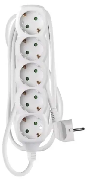 Prelungitor Emos - P0523R, 5 prize , 3 m, alb