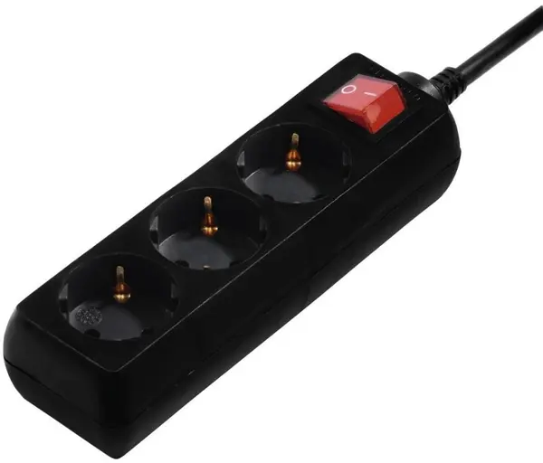 Prelungitor Hama - 108835, 3 prize, 5m, negru