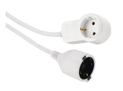 Prelungitor HAMA 133801, 1 priza, 3m (Alb)