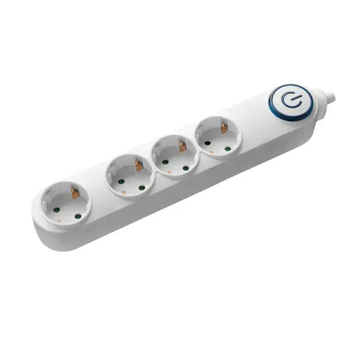 Prelungitor Samus 4PI3-3680, 4 Prize, 3M, 3680 W, Intrerupator, Alb