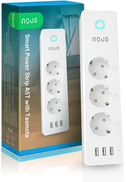 prelungitor smart nous a5t, wifi, 15a, tasmota