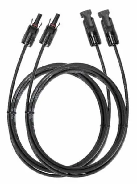 Prelungitor solar EcoFlow - MC4, 3m, negru