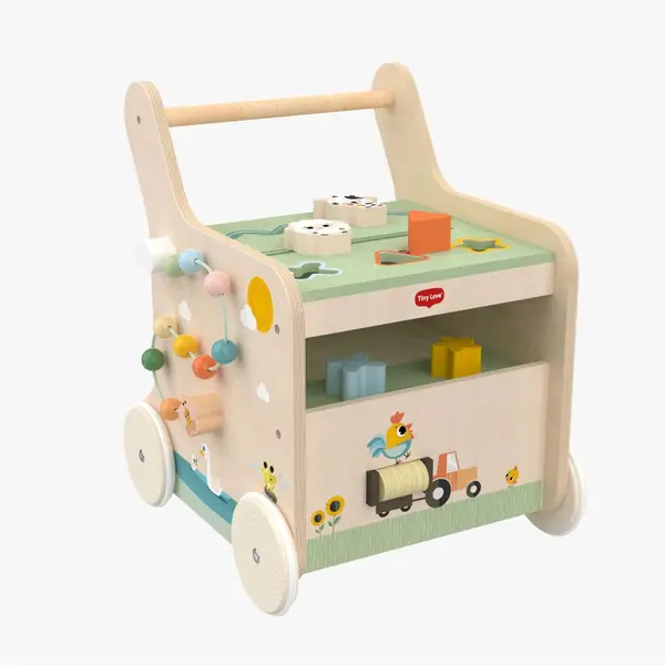 Premergător din lemn Tiny Love – Farmers Funday, 12 luni+