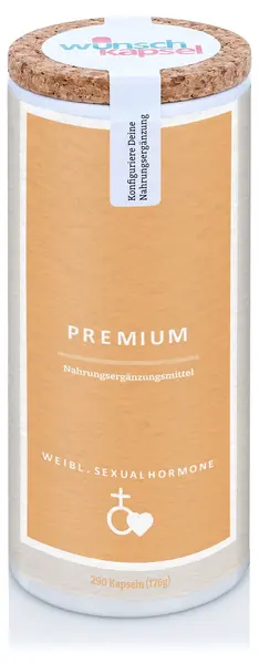 Premium Formulă pentru femei pentru echilibru hormonal și sănătate sexuală, 290 capsule, Wunschkapsel