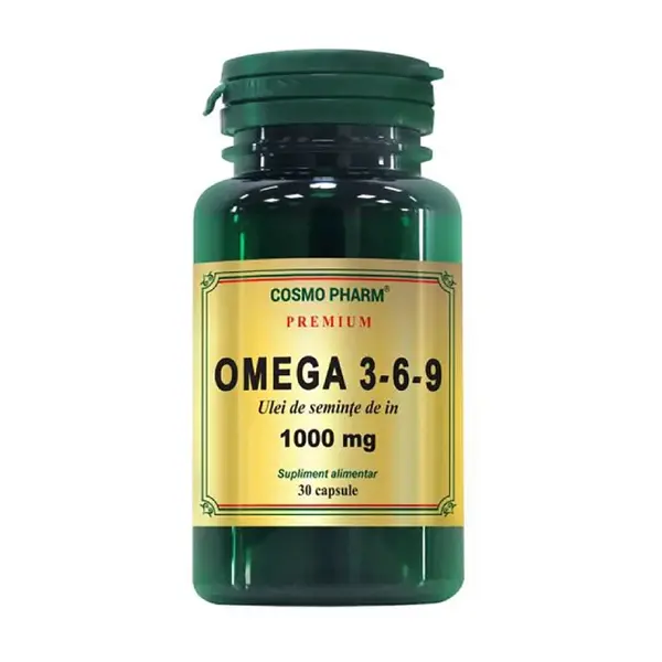 Premium Omega 3-6-9, 1000 mg, 30 capsule, Cosmopharm