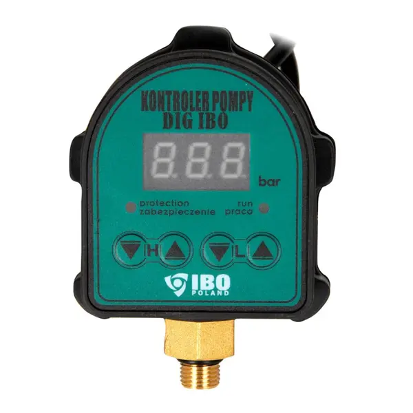 Presostat Electronic Pompa Submersibila IBO Dambat DIG-IBO, 0-10 bar, 1.5 kW, 220 V, Protectie la Suprasarcina si Functionare Uscata