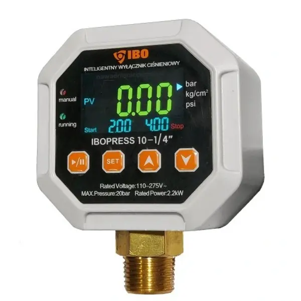 Presostat Electronic Pompa Submersibila IBO Dambat Ibopress 10, 0-10 bar, 2.2 kW, 220 V, Protectie la Suprasarcina si Functionare Uscata