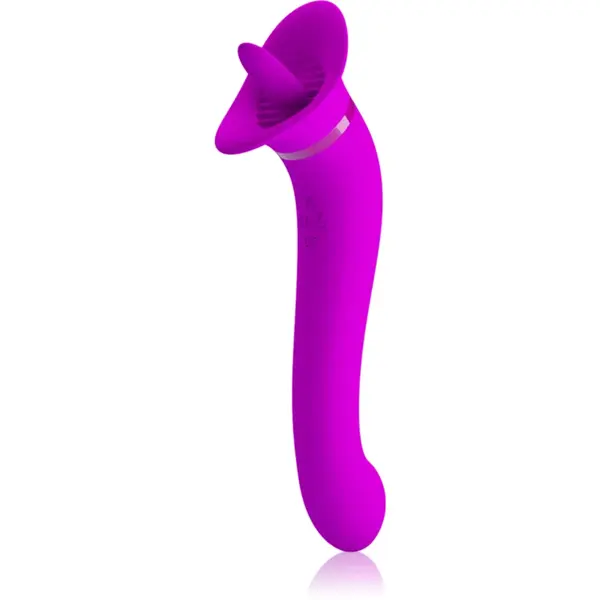PRETTY LOVE Faust stimulator și vibrator fata-verso 22.2 cm