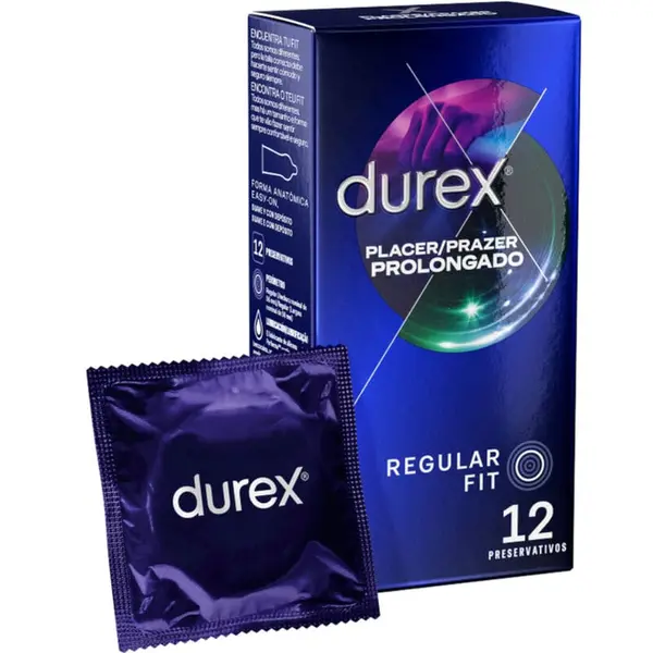 Prezervative Durex – Pleasure Prolonged, pentru întârzierea ejaculării și plăcere de durată, 12 bucăți