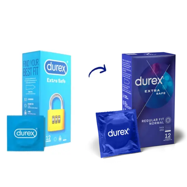 Prezervative Extra Safe, 12 bucati, Durex