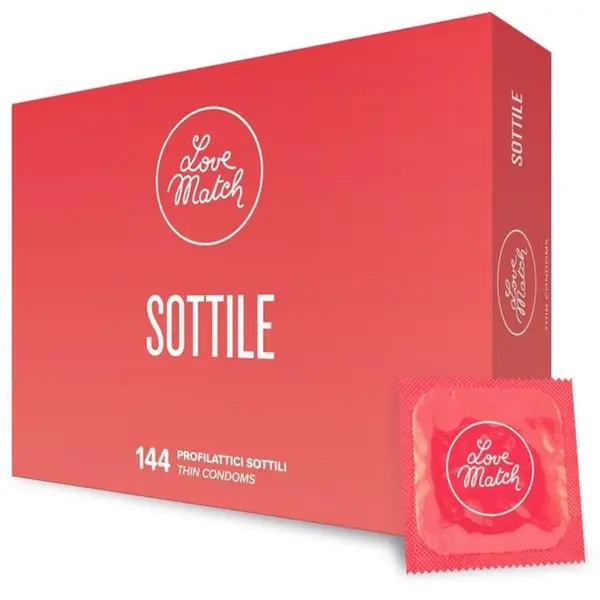 Prezervative Love Match - Sottile, subtiri si rezistente, 144 buc
