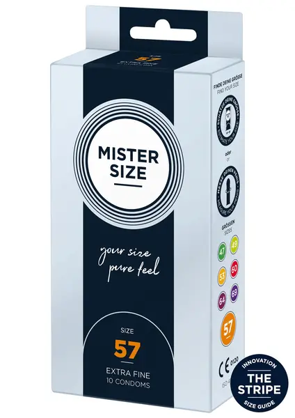 Prezervative MISTER SIZE, ultra subtiri, marime 57 mm, 1 cutie x 10 buc