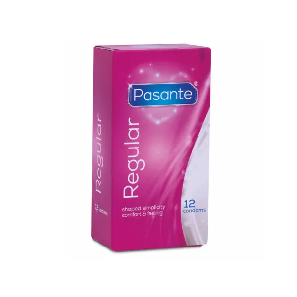 Prezervative PASANTE Regular, marime 54 mm, 1 cutie x 12 buc