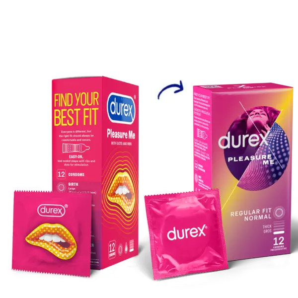 Prezervative Pleasure Me, 12 bucati, Durex