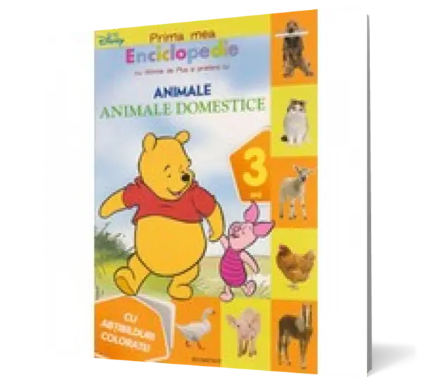 Prima mea enciclopedie cu Winnie de Plus şi prietenii lui. Animale domestice (3 ani) - Cu abţibilduri colorate