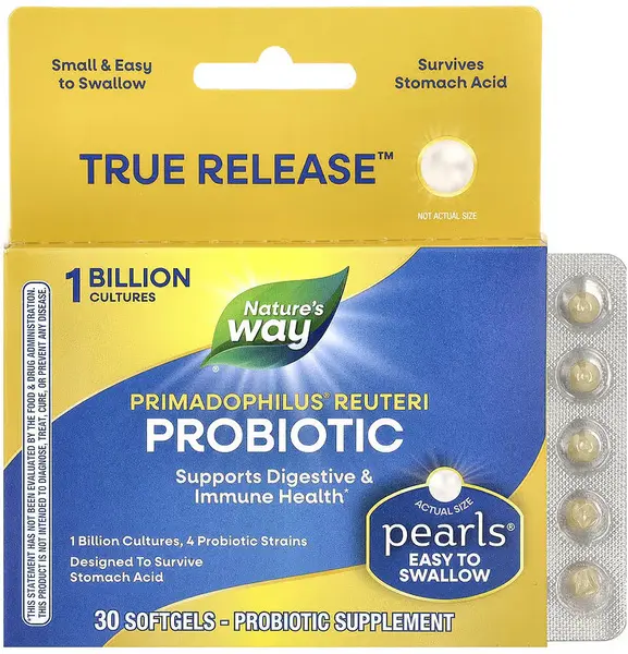 Primadophilus Reuteri pearls, 13 mg, 30 capsule, Nature’s Way