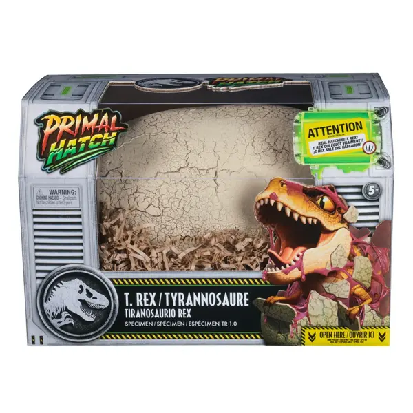 PRIMAL HATCH JUCARIE INTERACTIVA DINOZAUR IN OU T-REX