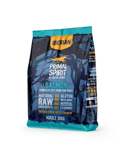 PRIMAL SPIRIT Iberian Adult Salmon 2x1kg cu somon hrană uscată câini