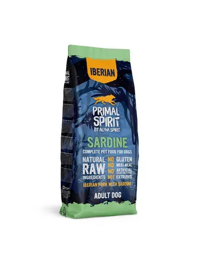 PRIMAL SPIRIT Iberian Adult Sardine hrană câini 2x12kg cu sardine