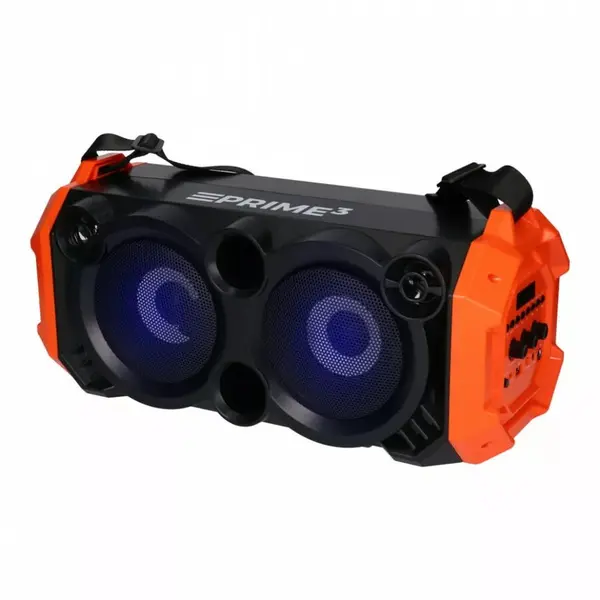 PRIME3 Sistem audio karaoke Slam, Boxa portabila, Bluetooth cu difuzor Prime 3 APS31, Negru-Portocaliu