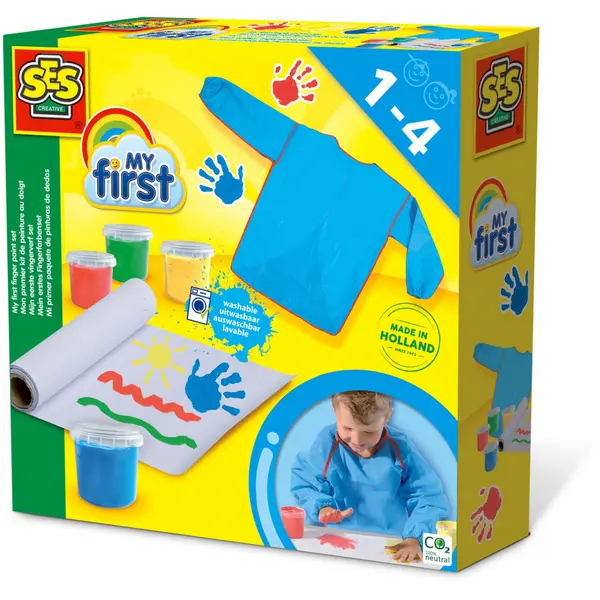 Primul meu Set acuarele pentru degetele si sort,1-4 ani