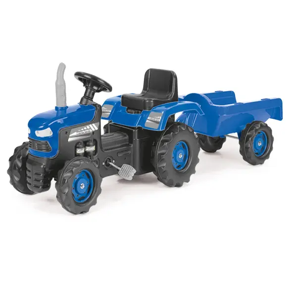Primul meu tractor cu remorca (albastru)