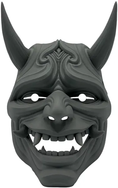 Print 3D 3D Morph Lab - Oni half,mască de față, gri