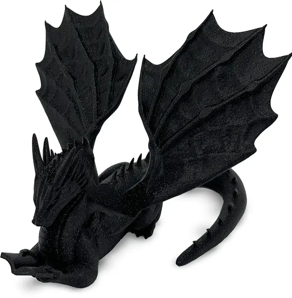 Print 3D de la 3D Morph Lab - Suport de cărți, dragon, negru, spațiu