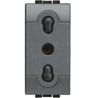 Priza 1 modul Living Light Bticino L4180, antracit