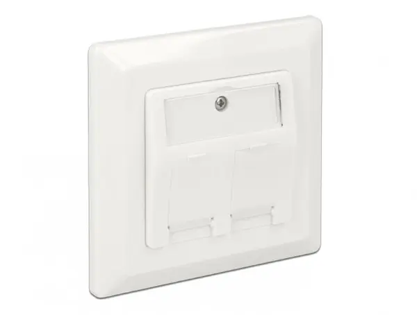 Priza 2 porturi pentru Keystone aplicata, Delock 86202