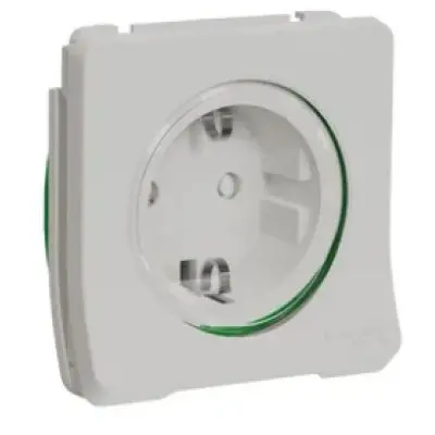 Priza 2P+E Mureva Schneider MUR39134, obturatoare, fara surub, multi, 16A, 250V, IP55, alb