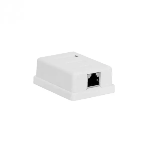 Priza aplicata FTP 1 port cat 6 Alb, KOM-EMT10