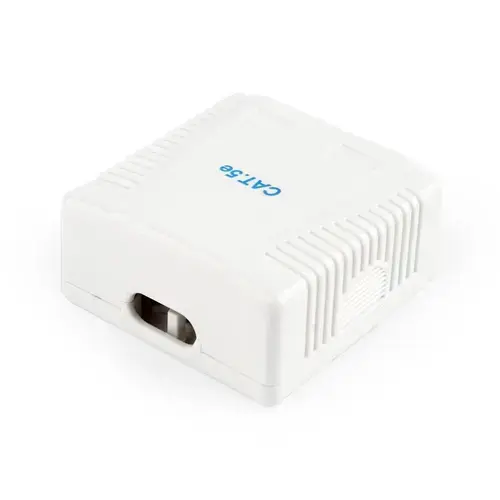 Priza Aplicata UTP Gembird, cat 5e, 2 porturi, Alb