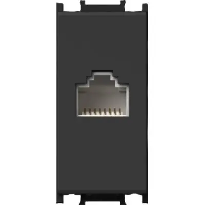 Priza CAT6a KS RJ45 8/8 1M negru