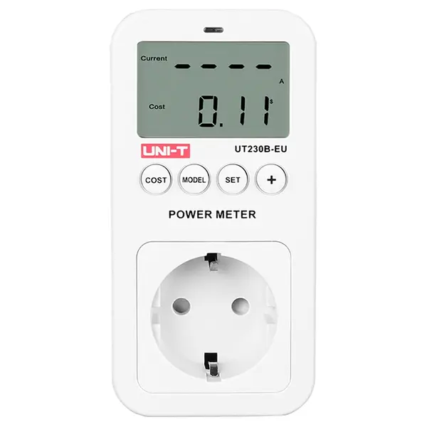 Priză cu măsurare consum energie, 16A, afișare cost, UNI-T UT230B-EU