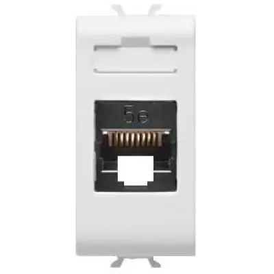 Priza date RJ45 CAT5E FTP 1M Gewiss Chorus GW10422, alb