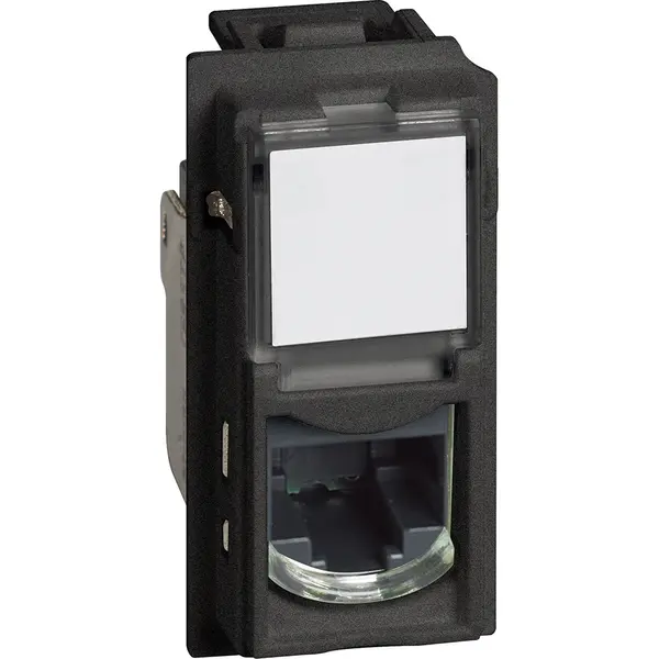 Priza date RJ45 Cat5e UTP Bticino Living Now KG4279C5E, negru