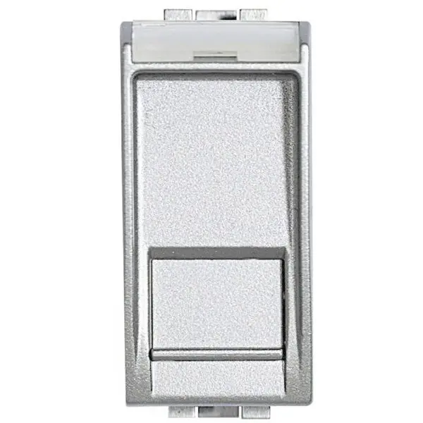 Priza date RJ45 Cat6 UTP Bticino Living Light NT4279C6, argintiu