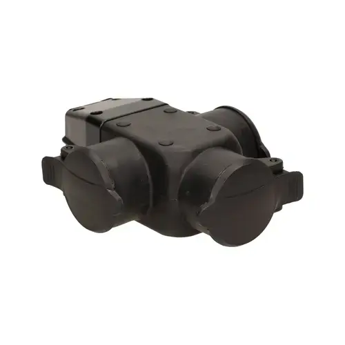 Priza de exterior ORNO OR-AE-1346 (GS), tripla, IP44, 16A, Schuko (Negru)