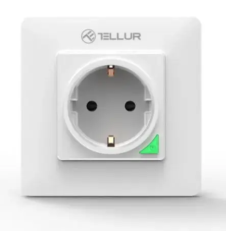 Priza de perete Inteligenta Tellur TLL331321, WiFi, 3000W, 16A (Alb)