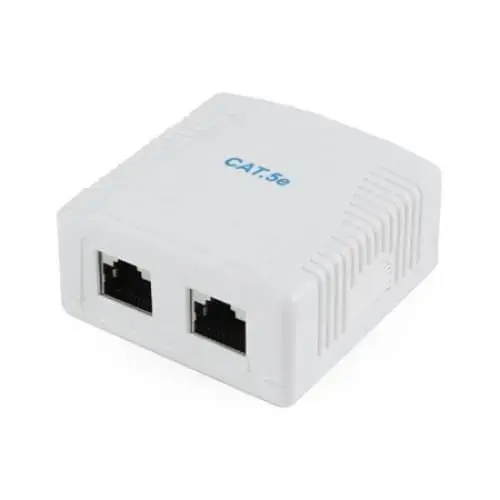 Priza dubla aplicat, FTP cat 5E, Gembird