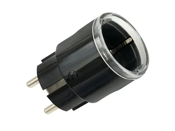 Priza inteligenta interior Shelly Wave Plug S, Z-Wave 800, contor energie, 12A 2500W, neagra, IP20