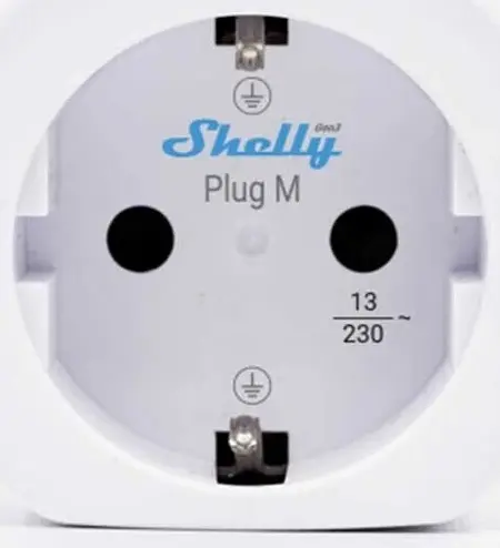 Priză inteligentă Shelly - Plug M Gen3, Wi-Fi, Matter, alb