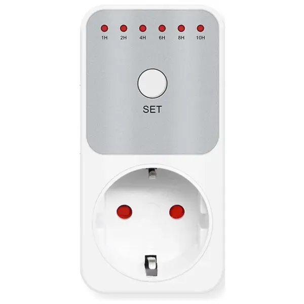 Priza programabila cu temporizator SINOTIMER Countdown Timer, 230V, 16A, 6 intervale (1 10 ore), protectie supraincalzire TM513-EU